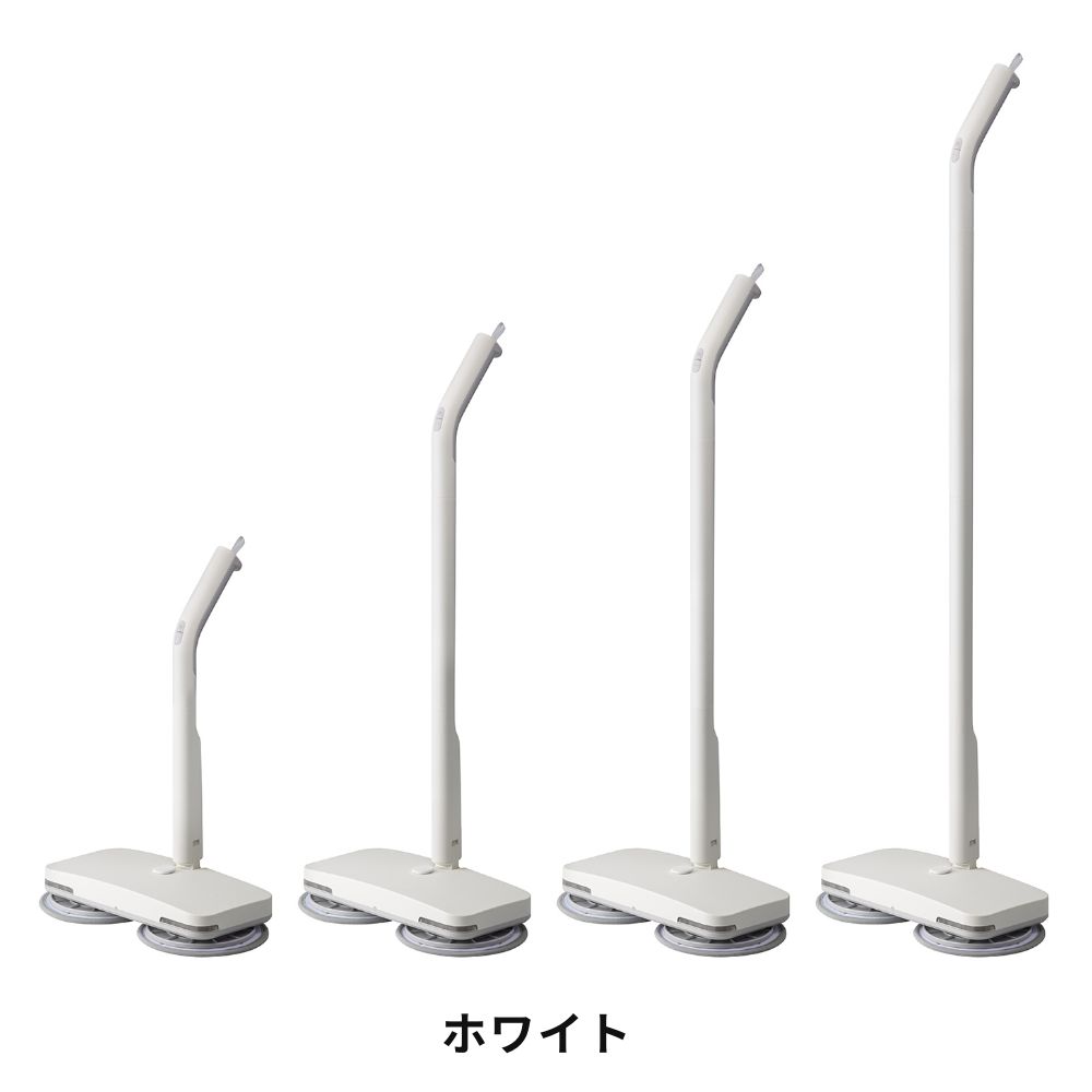 全2色　±0 激落ちくん コードレス電動モップ H020　プラスマイナスゼロ コードレス 充電式 床掃除 モップ  回転 水拭き 電動 充電式 水噴射 フローリング | ±0 | 01