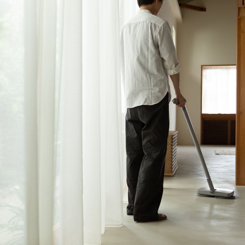 全2色　±0 激落ちくん コードレス電動モップ H020　プラスマイナスゼロ コードレス 充電式 床掃除 モップ  回転 水拭き 電動 充電式 水噴射 フローリング | ±0 | 11