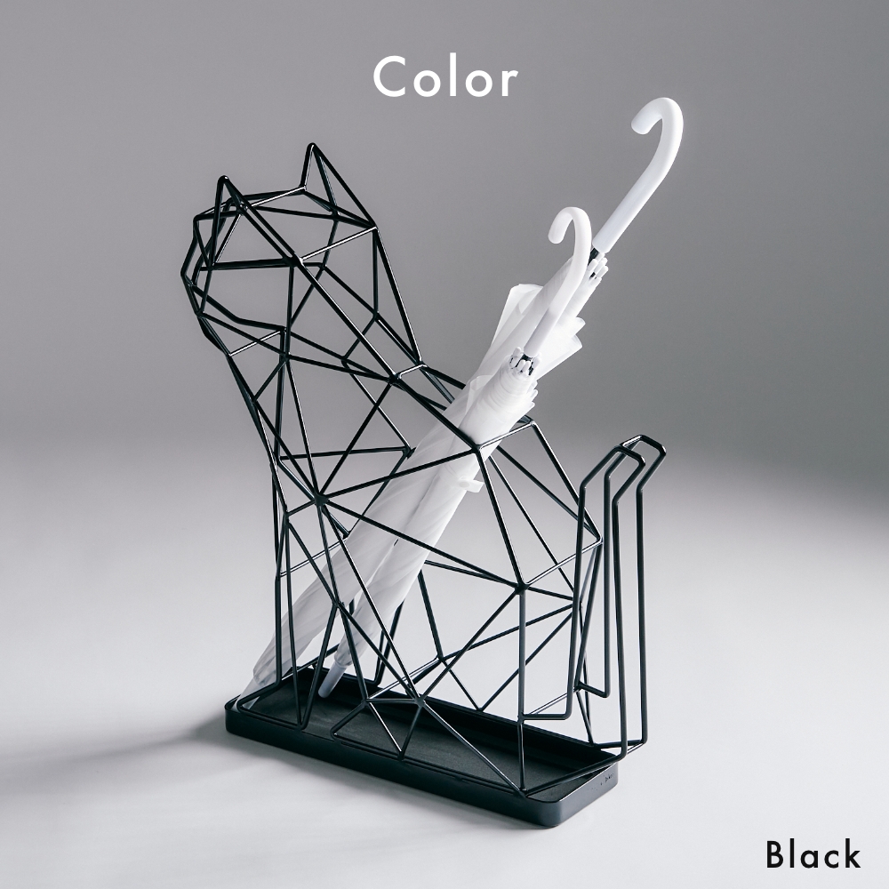 actwork's シャドーワイヤー キャット 傘立て UMBRELLA STAND CAT ネコ 猫 動物 アニマル 玄関 オフィス 店舗 入り口 モノトーン | ACT WORK'S | 12