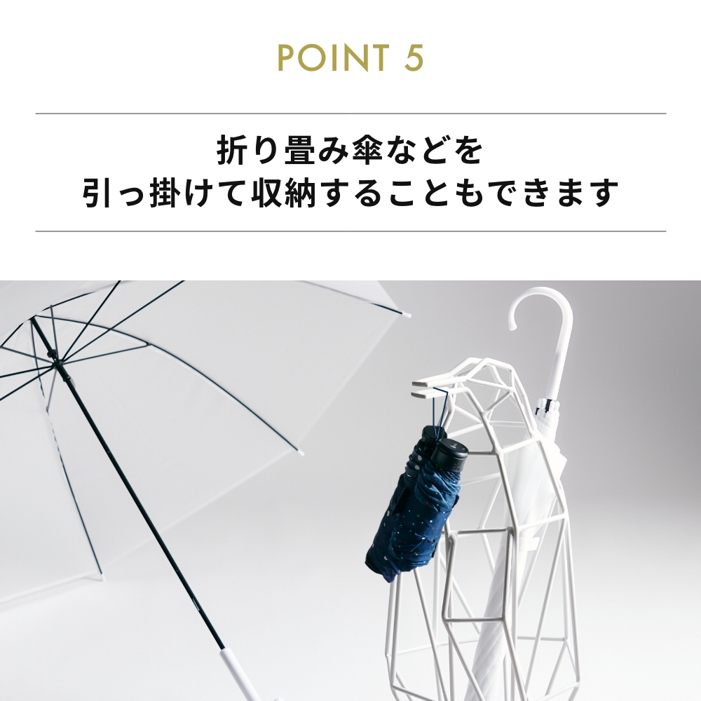 ACT WORK'S 白い動物がモチーフの傘立て ペンギン 親 ホワイト
