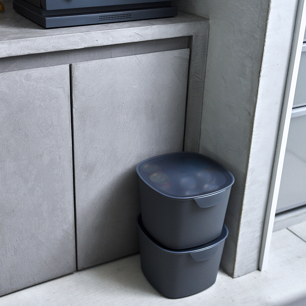 2個セット tidy バケットコンテナー 収納 コンテナ 10L バケット 掃除用具入れ 収納ボックス 収納ケース 耐熱 耐冷 耐衝撃 バケツ 多目的 | tidy | 09