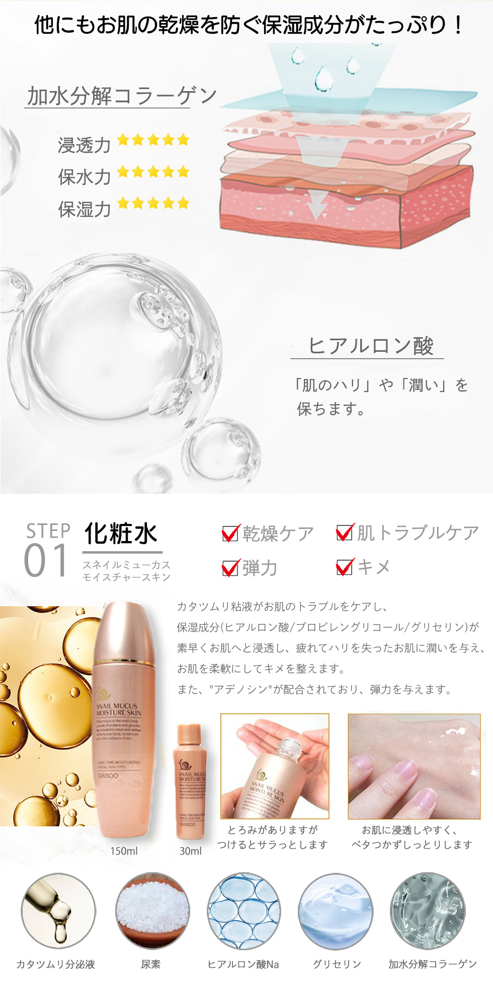 パック付き グシュ ミニセット 化粧水30ml 乳液30ml トライアル
