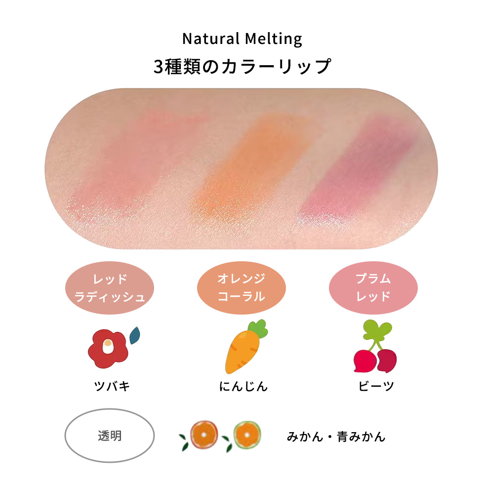 リップ バーム JEJUJOAH ナチュラル オーガニック モイスチャー リップ