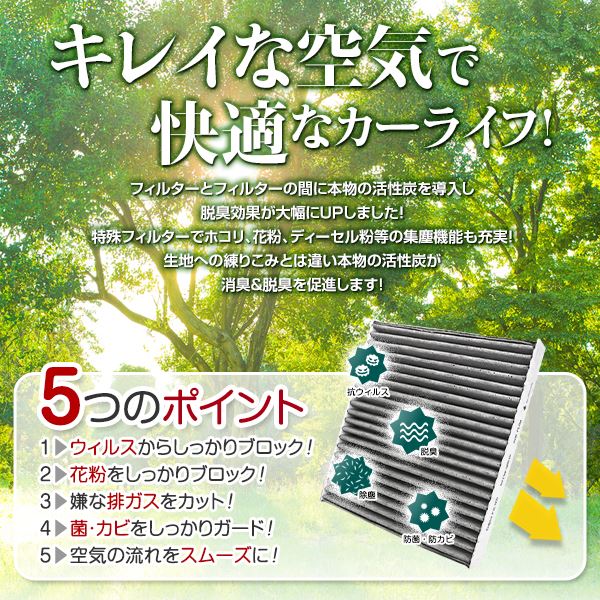 純正交換用】 エアコンフィルター クロストレック GUD GUE 2022.12