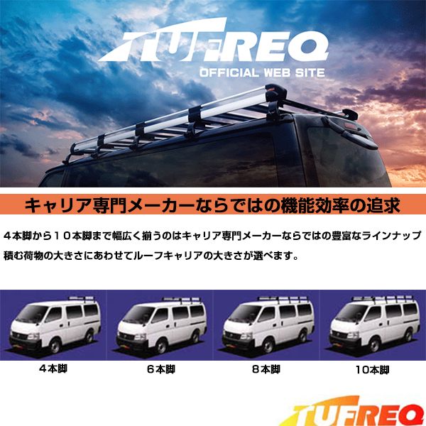 大型商品】 精興工業 タフレック TUFREQ ルーフキャリア PL200SP 三菱