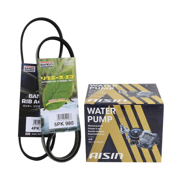 ウォーターポンプ ＆ 外ベルト 2本セット 日産 NV100クリッパー DR17V 