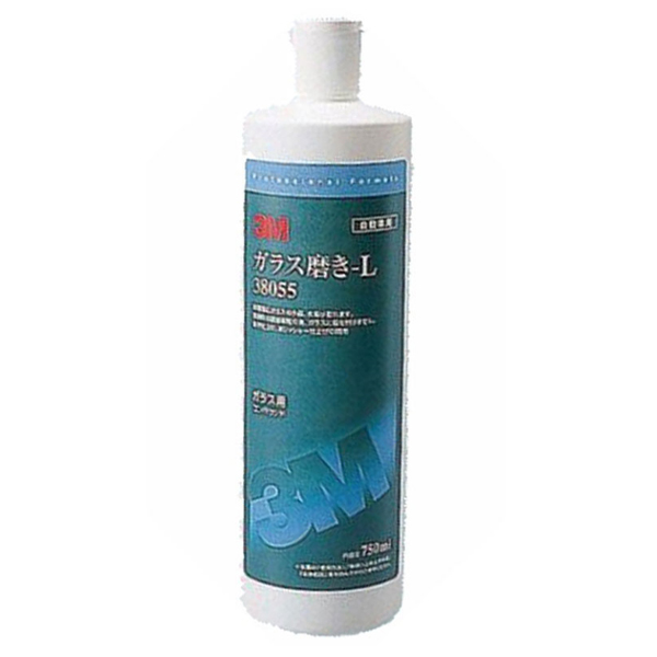 送料無料】 3M スリーエム ガラス磨き−Ｌ 液状・７５０ｍｌ 3M-38055