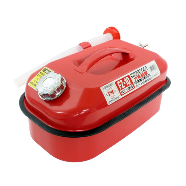 レッド バギー 燃料缶付き 大自工業 メルテック ガソリン携行缶 10L FZ-10 消防法適合品 ガソリン