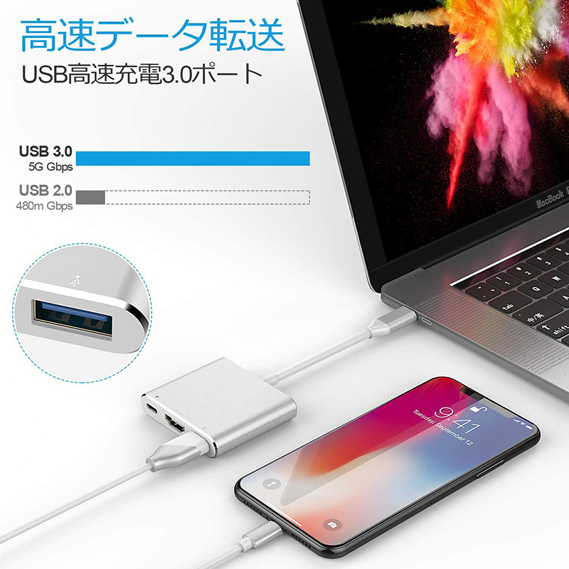 Nintendo Switch 3in1 Type C to HDMI変換アダプタ 任天堂スイッチ