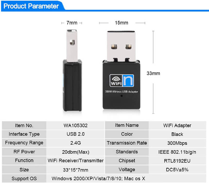 Wi Fi 無線LAN 子機 300Mbps 11n g b 2.4GHz専用 USB 2.0 ワイヤレス
