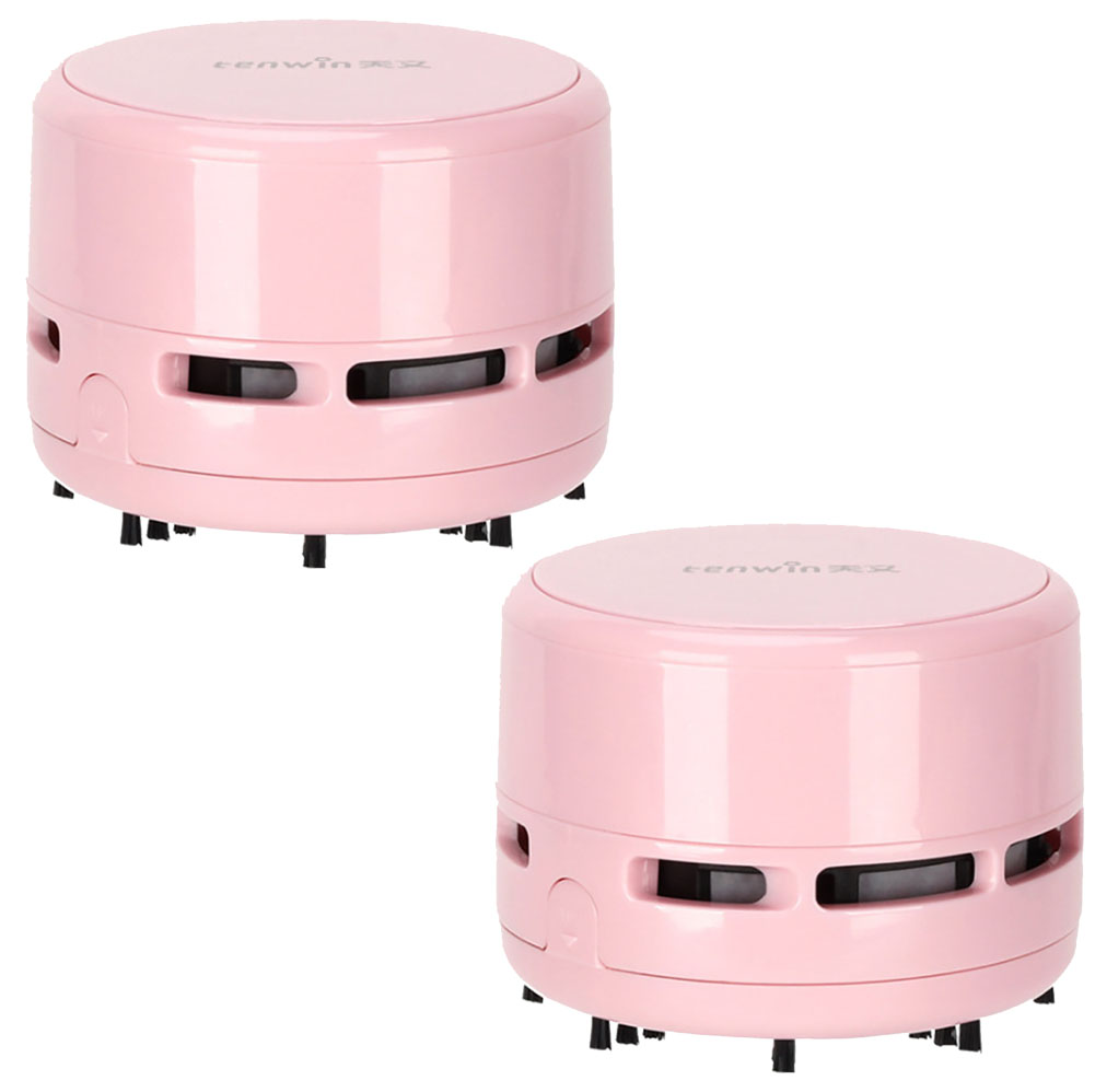 掃除機 2個セット 卓上クリーナー 卓上そうじ機 ミニ掃除機 電池式