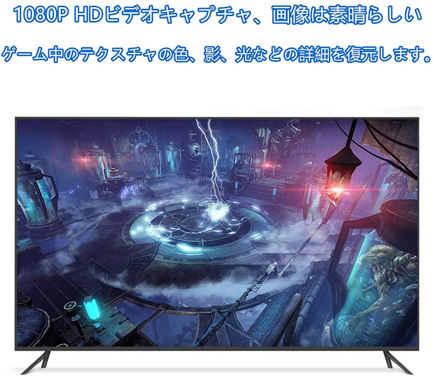 HDMI キャプチャーボード USB2.0 1080P ゲームキャプチャー ビデオ