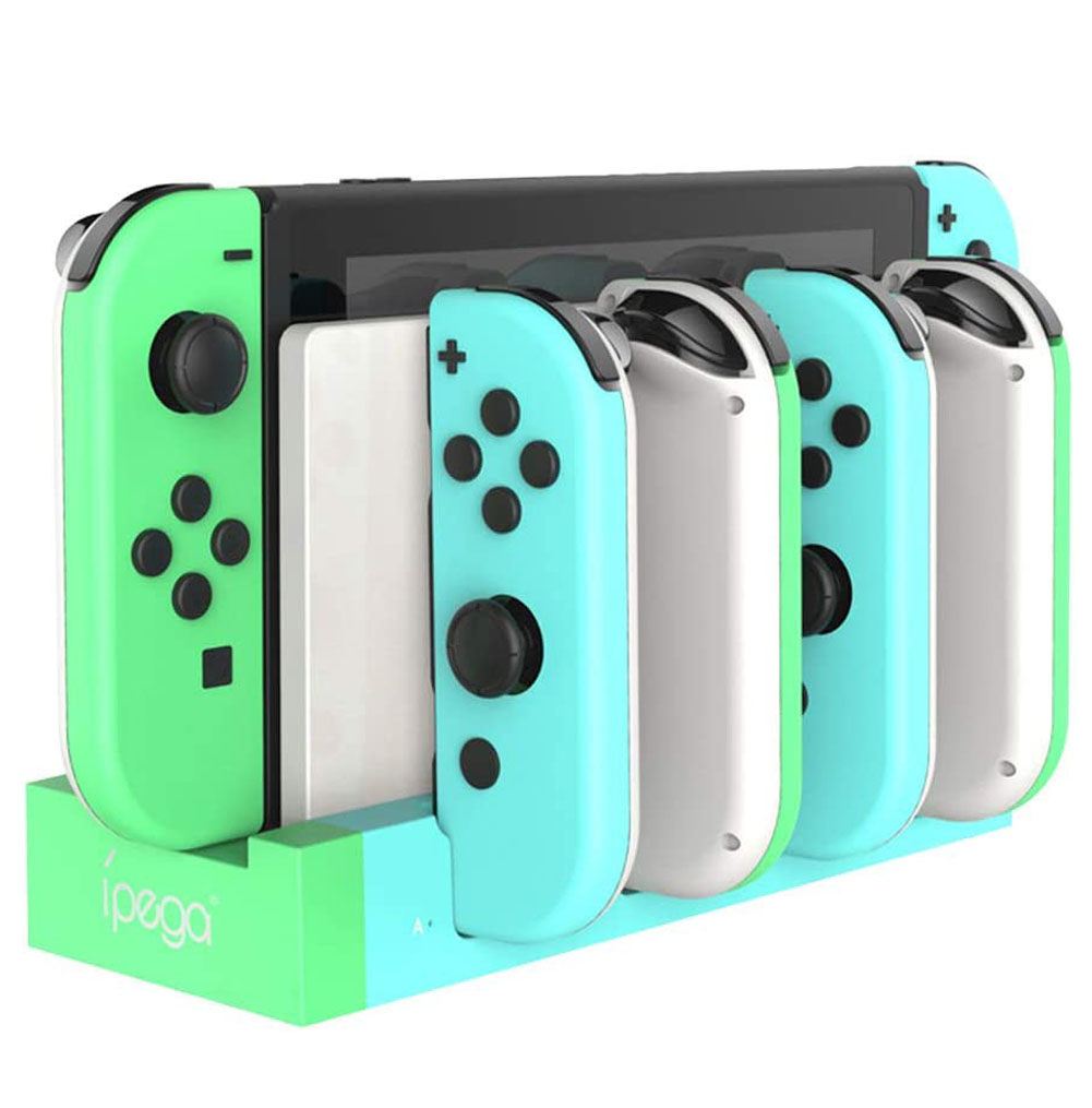 Switch Joy-Con 充電スタンド スイッチドック ドッキング ジョイコン 4台同時充電 急速充電器 収納 一体型 過電流保護 LED 送料無料