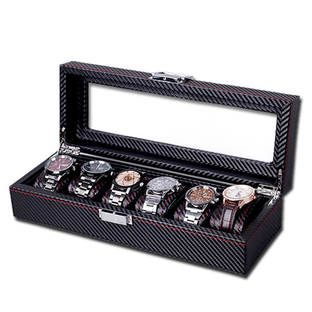 腕時計 ケース ボックス カーボン 収納 時計ケース 腕時計ケース 収納ケース インテリア コレクション 腕時計ボックス ウォッチケース 送料無料｜ad-hitshop｜02