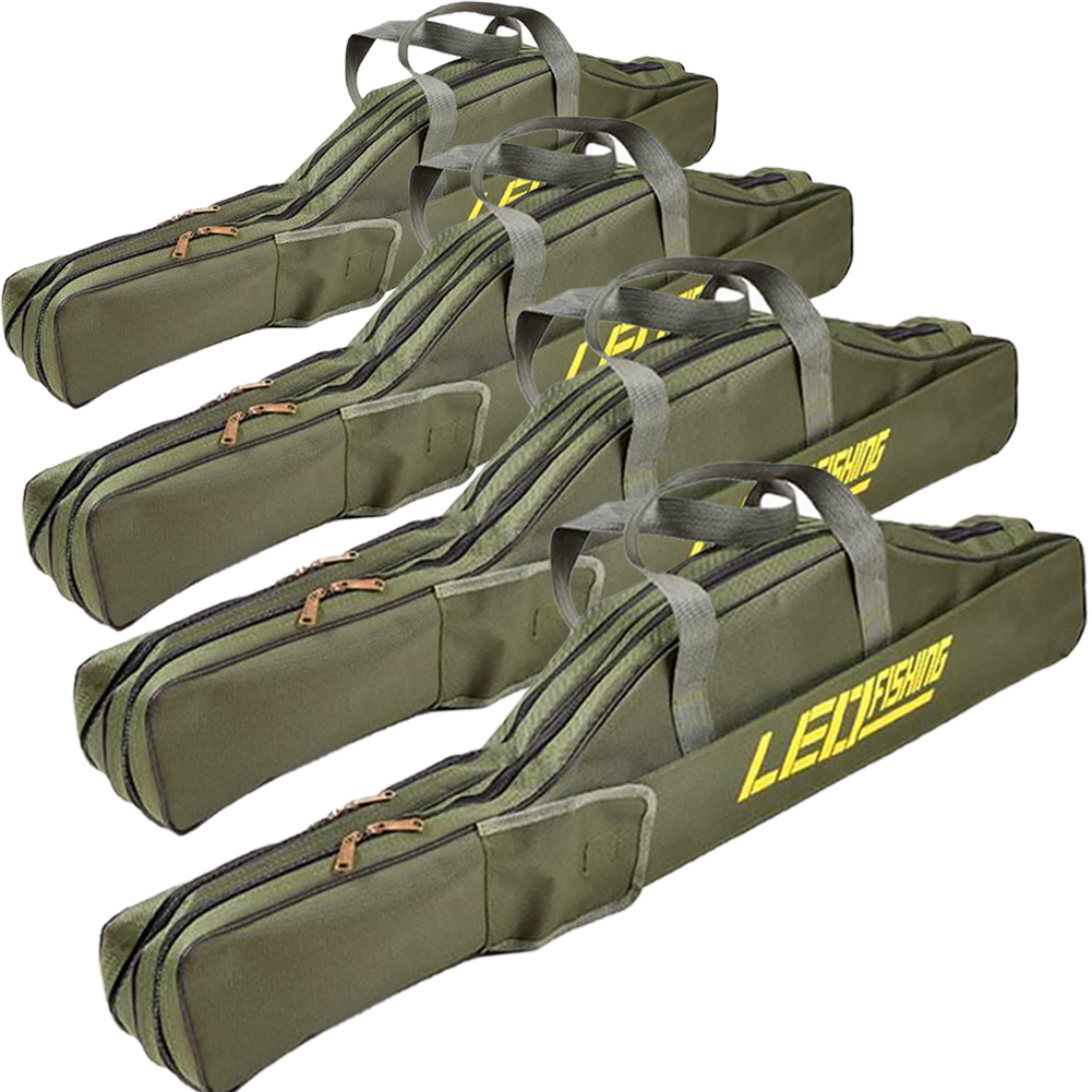 釣竿ケース フィッシングバッグ 4個セット ロッドケース折畳 釣り用