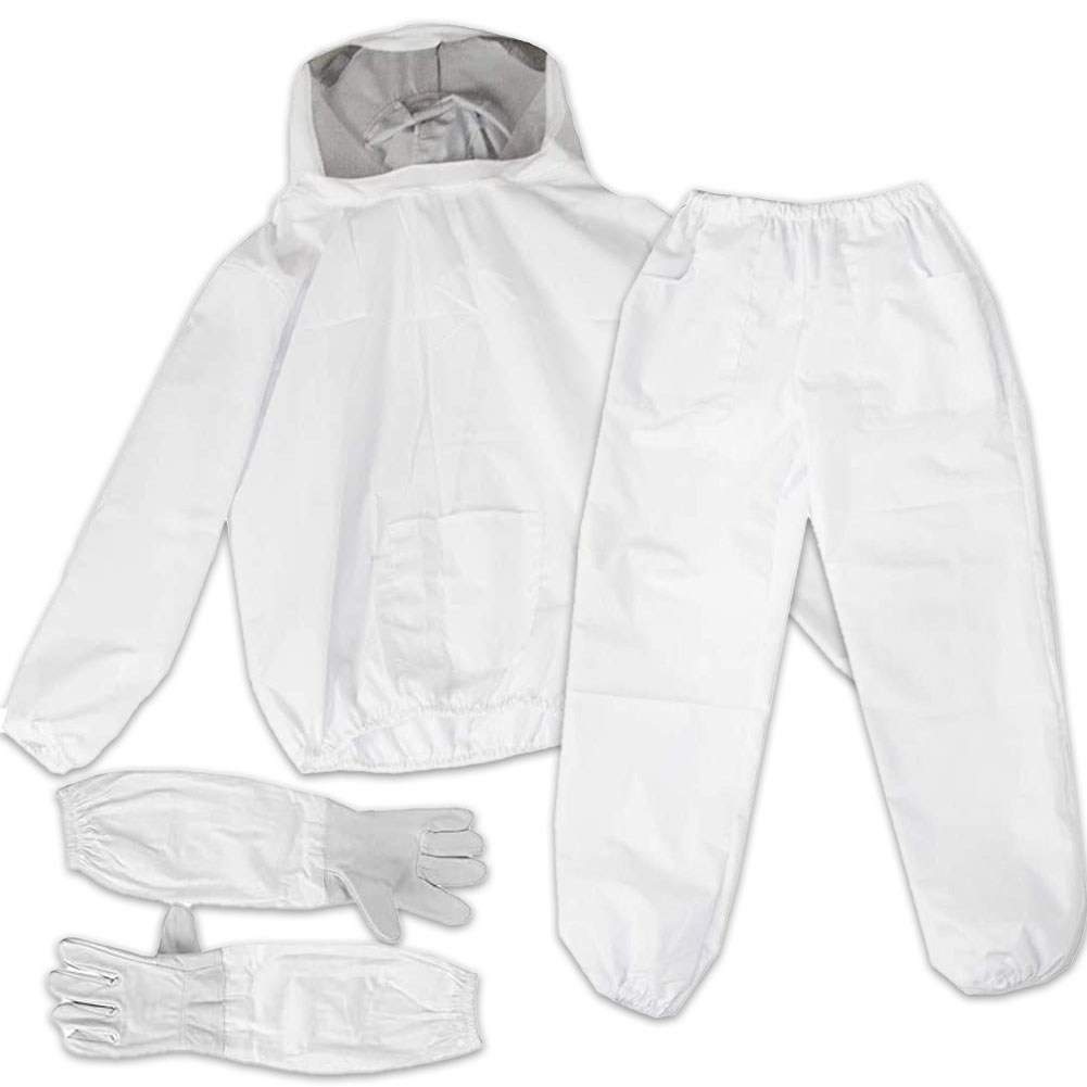 養蜂用 防護服 蜂防護服 養蜂ジャケット 帽子 プロ防護服 ハチ防護服