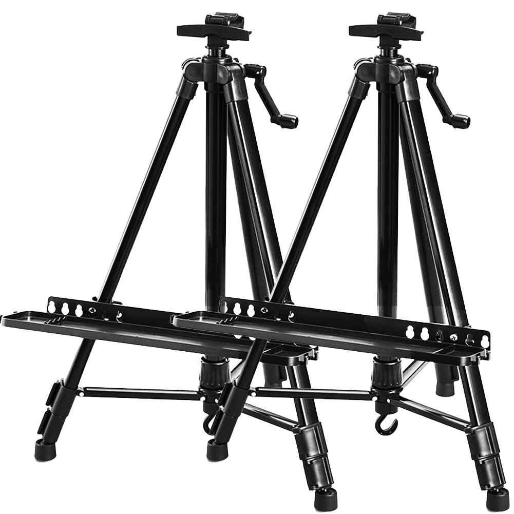 イーゼルスタンド アクリル製 大量まとめ売り② イーゼル 折りたたみ アルミ 製 2個セット 55 - 155cm 折り畳み