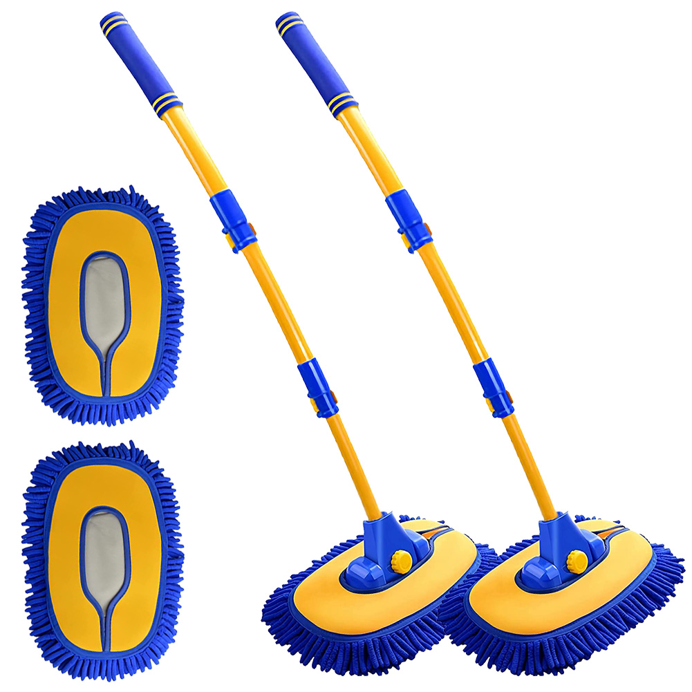 洗車ブラシ ハンディモップ 2個セット 洗車モップ 傷つかない 柔らかい