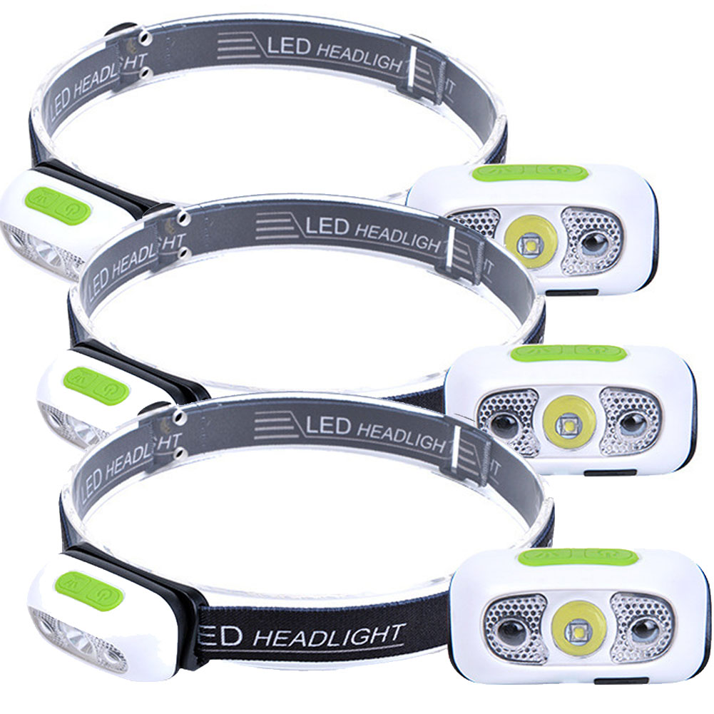 ヘッドライト ledヘッドライト 充電式 USB 3個セット ヘッドランプ 角度調整可 4種点灯モード 超軽量 高輝度 アウトドア用 ヘッドライト I｜ad-hitshop｜04