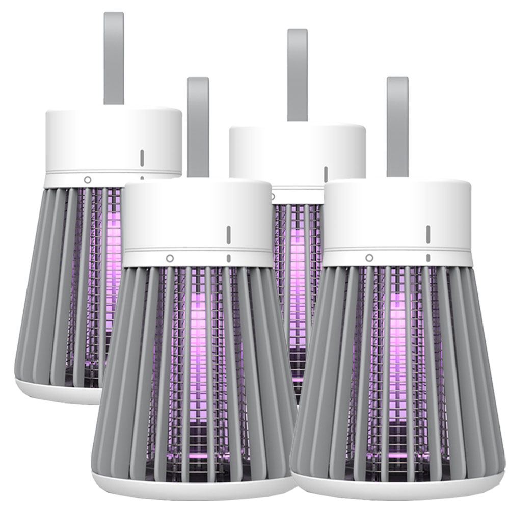 【30％OFF】 爆買 4個 uv光源吸引式捕虫器 殺虫灯 電撃蚊取り器 電撃殺虫器 ライト・ランタン