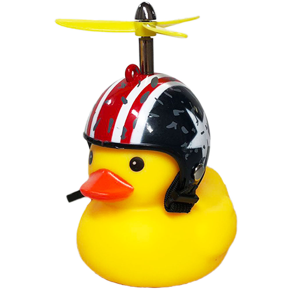 自転車ライト アヒルライト 黄色アヒル 可愛い 自転車ベル プロペラ