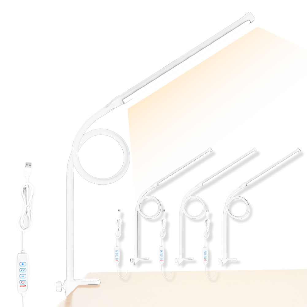 デスクライト LED クランプライト ブックライト 3個セット 目に優しい 2カラー選べる スタンドライト 電気スタンド 卓上ライト 3段調色 暖光｜ad-hitshop｜03