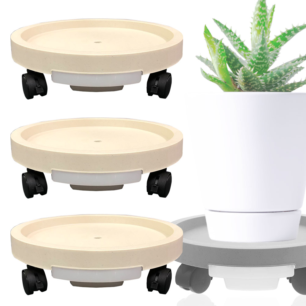 キャスター付き植木鉢台 植木鉢台 プランター台 3個セット 3カラー S