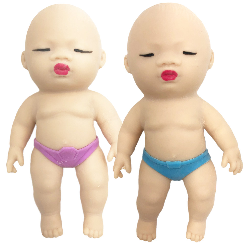 赤ちゃん スクイーズ 人形 スモールサイズ 2個セット おもちゃ可愛い