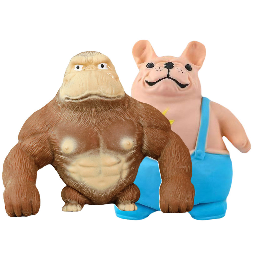 アニマル スクイーズ  動物 人形 おもちゃ ビッグ 2個セット 可愛い 玩具 柔らかい 弾性 触感いい 子供 大人 動物 スクイーズおもちゃ スクイ｜ad-hitshop｜06