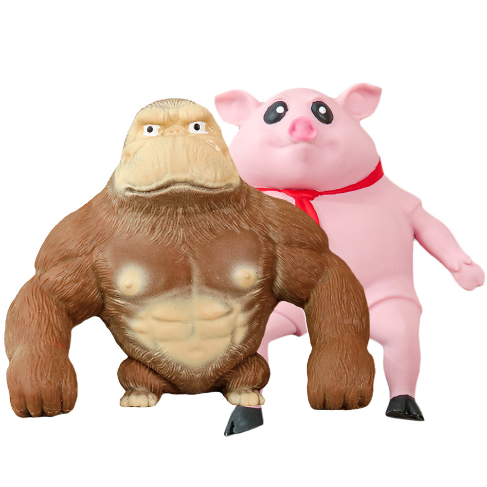 アニマル スクイーズ  動物 人形 おもちゃ ビッグ 2個セット 可愛い 玩具 柔らかい 弾性 触感いい 子供 大人 動物 スクイーズおもちゃ スクイ｜ad-hitshop｜07
