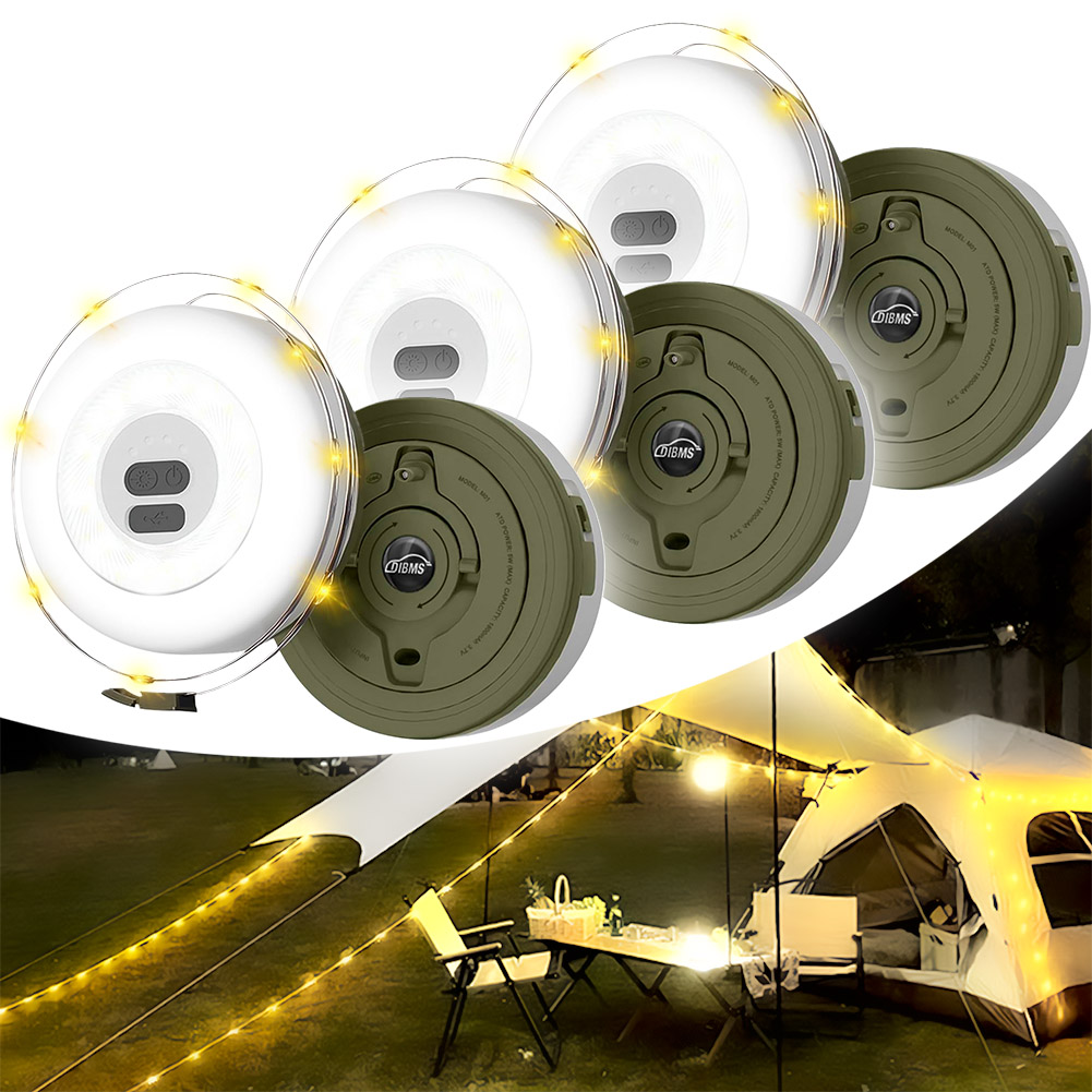 ランタン　3個セット キャンプライト 3個セット ランタン イルミネーション 10m 2WAY 充電式