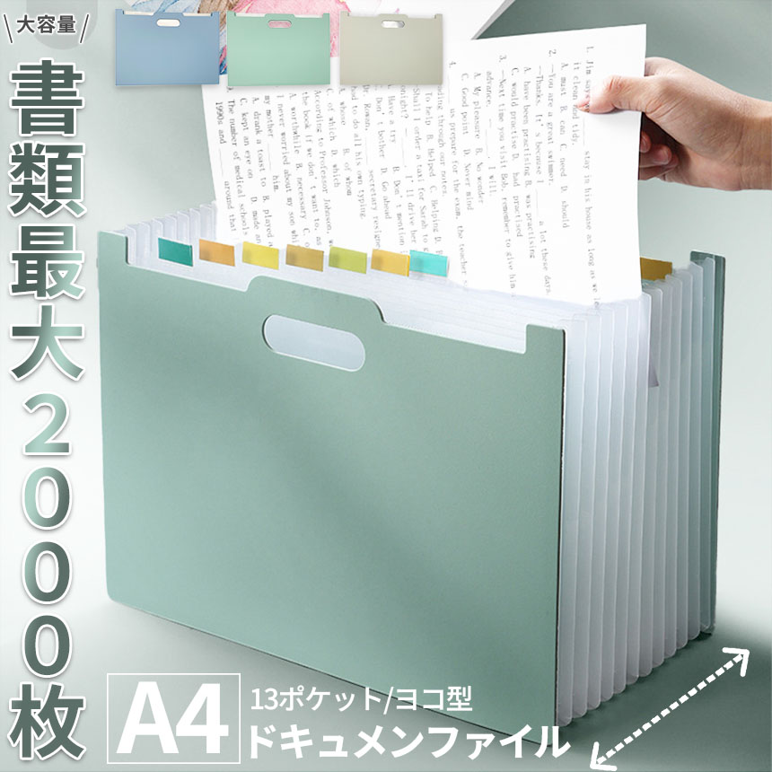 ドキュメントファイル ファイルボックス 大容量 A4 ドキュメント