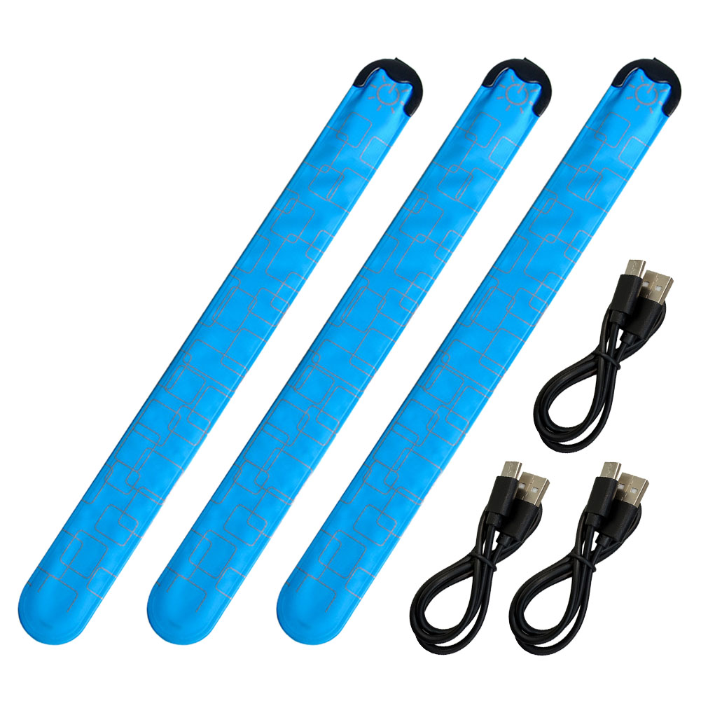 爆買 LEDアームバンド 充電式 光る バンド 6色選べる 3本セット