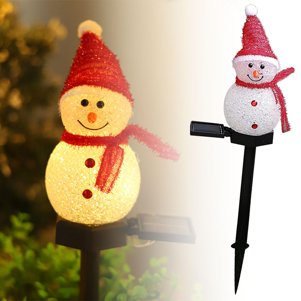 爆買 雪だるま型ソーラーライト ランタン ランプ ガーデンライト