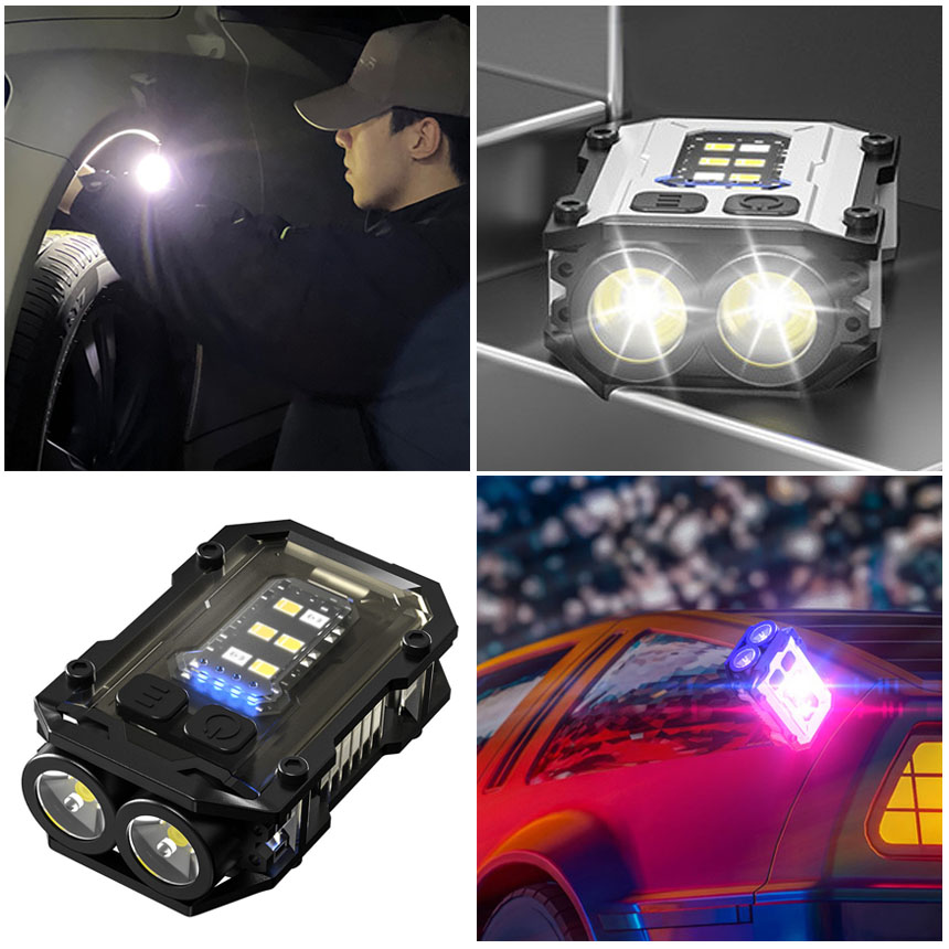 爆買 COB LED ライト 2個セット 小型 作業灯 緊急照明用 マルチライト