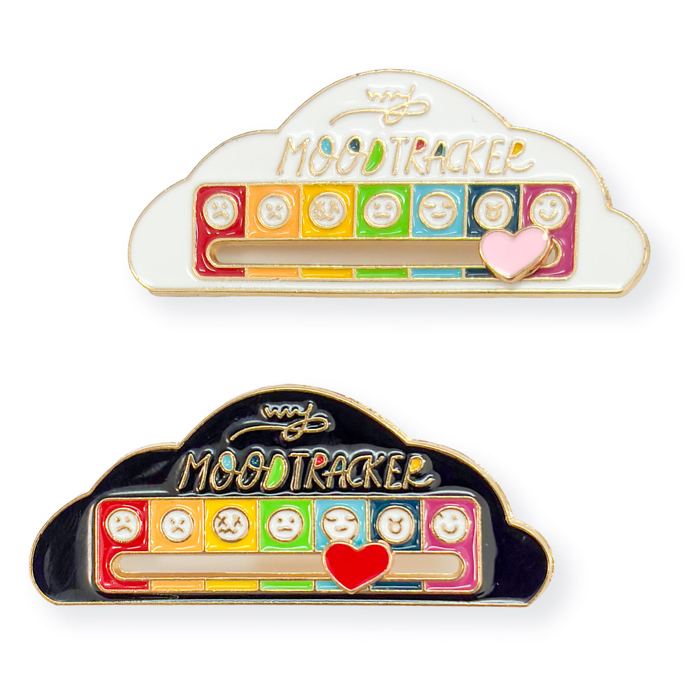 爆買 ピンバッジ ブローチ 白黒セット 選べる2種類 かわいい 安全ピン