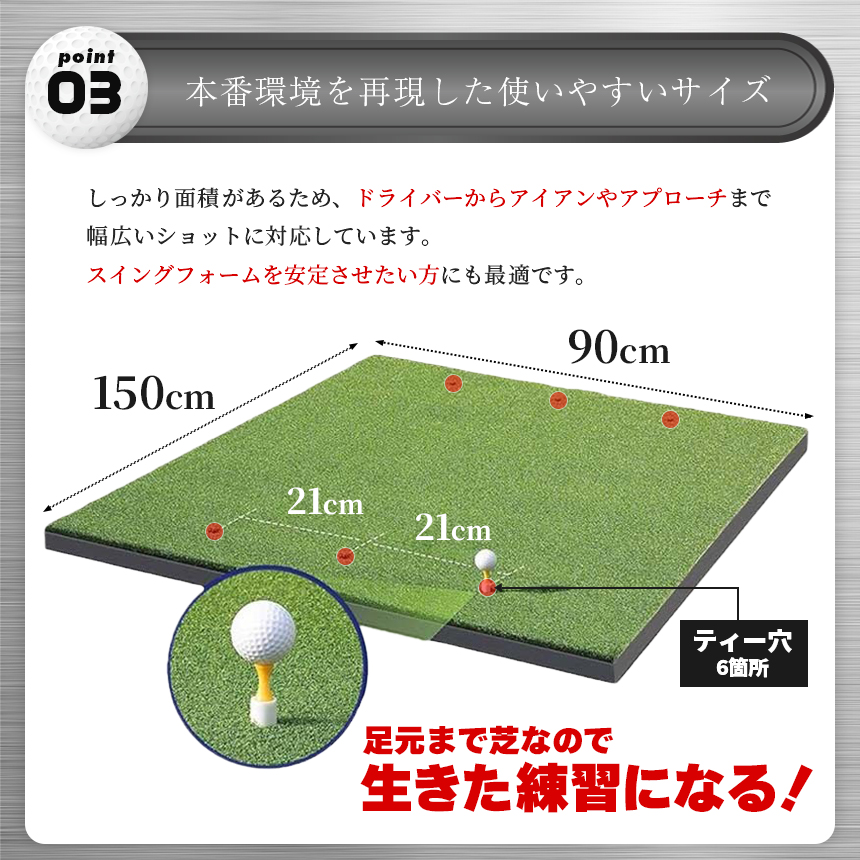 ゴルフマット ゴルフ練習マット ゴルフ 練習用 大型 スイング 素振り