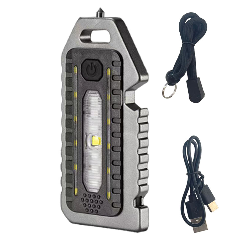 LEDライト 5in1 小型 ライト 多機能 COB 充電式 Type-C 防災 携帯