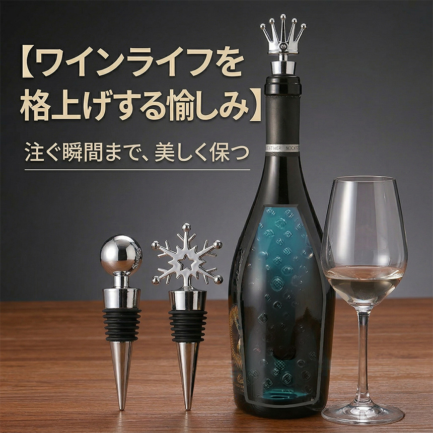 Dom Pérignon 専用シャンパンストッパー　3個 3個セット ワインストッパー シャンパンストッパー ボトルストッパー