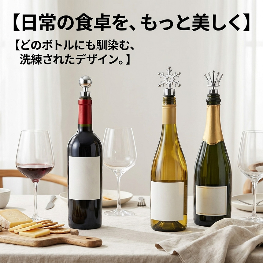 ワインストッパー シャンパンストッパー ボトルストッパー 栓 密閉