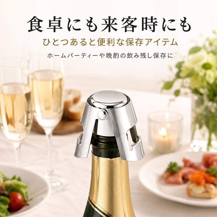 3個セット シャンパンストッパー ワイン栓 ボトルストッパー