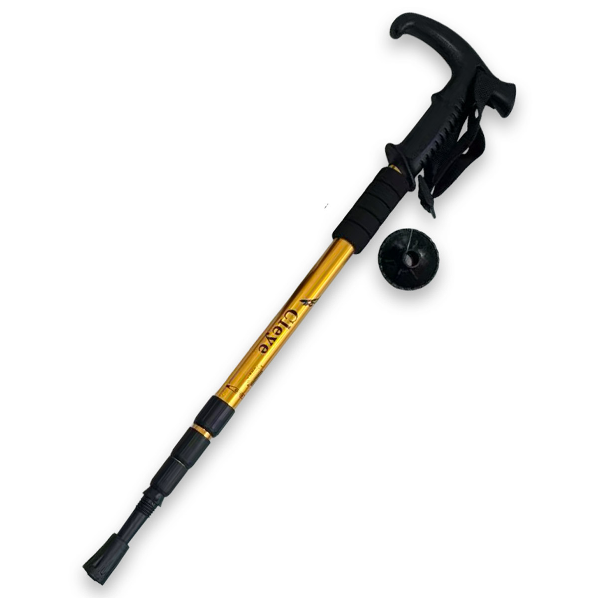 トレッキングポール 伸縮式 55〜110cm T型グリップ 登山杖 ハイキング