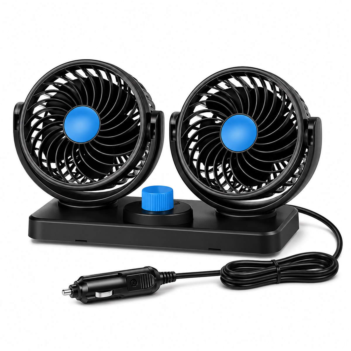 爆買 車載扇風機 ツインファン USB 12V 24V シガーソケット 選べる3