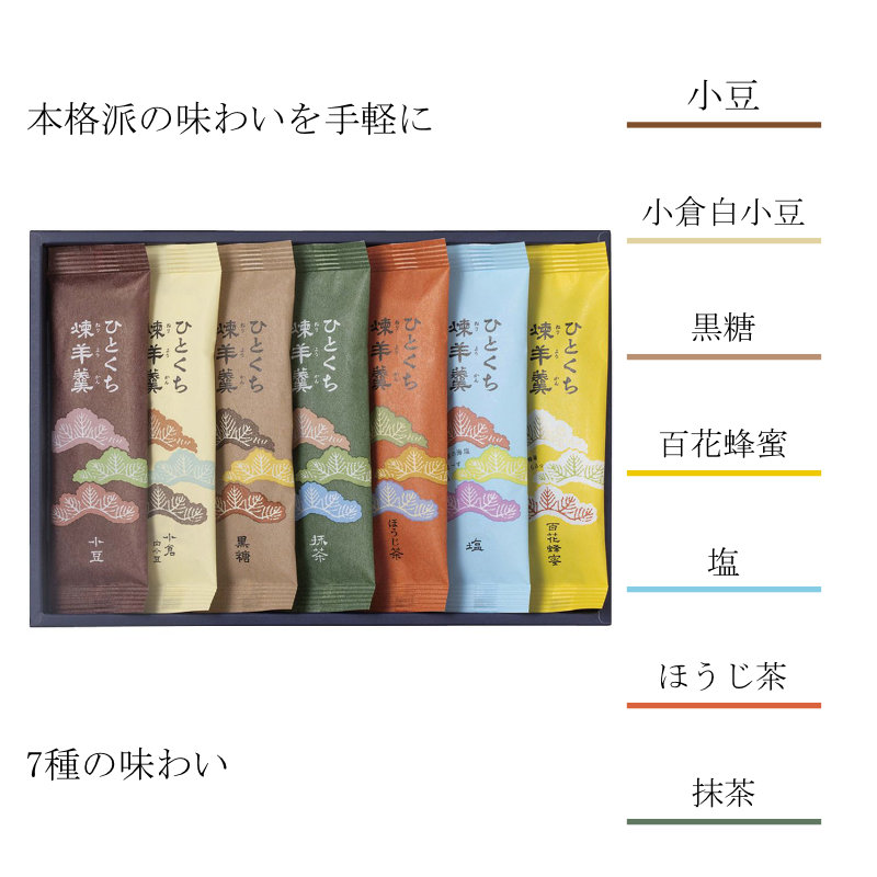 7種類のひとくち羊羹