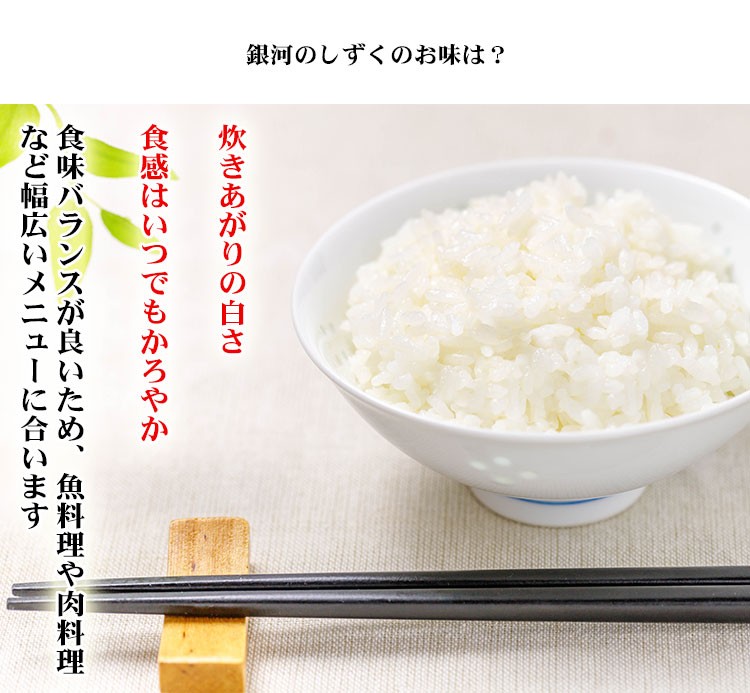 銀河のしずくの味 魅力 食味