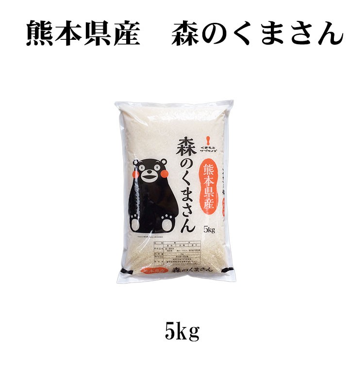 森のくまさん お米 5kg 送料別 白米 熊本県産 令和4年産 くま