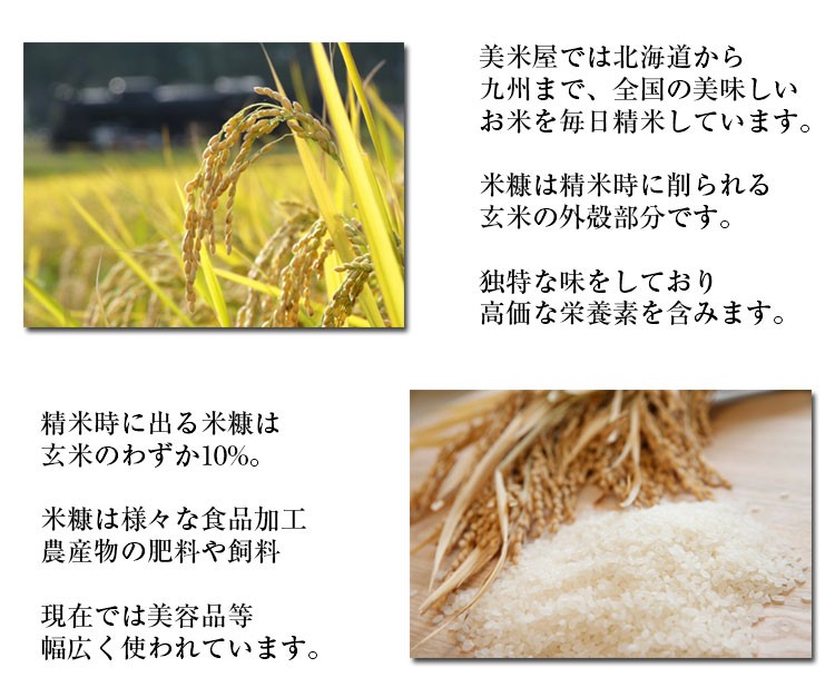 米屋の米糠 精米 玄米 国産