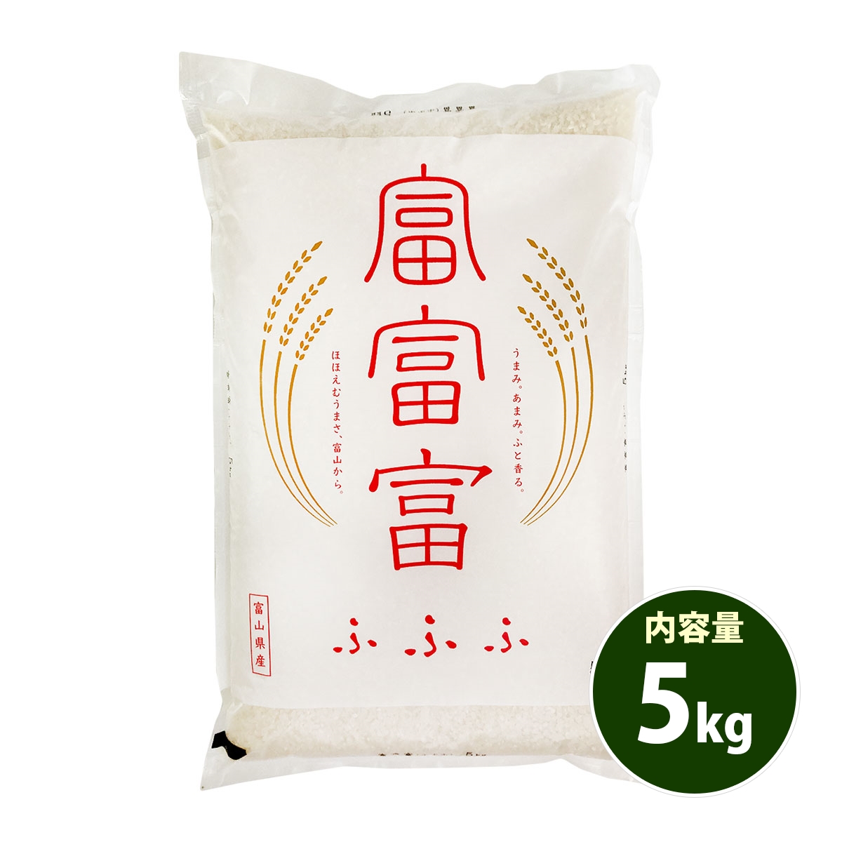 お米 5kg 送料無料 白米 富富富 ふふふ 富山県産 令和5年産 1等米 お米 5キロ 食品