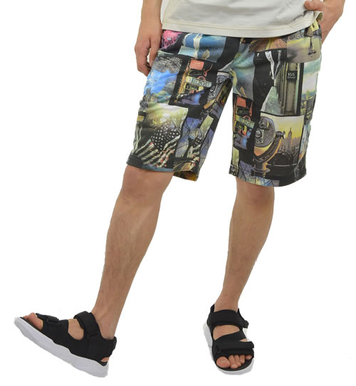 ハーフパンツ ショートパンツ メンズ ウエストゴム スウェット