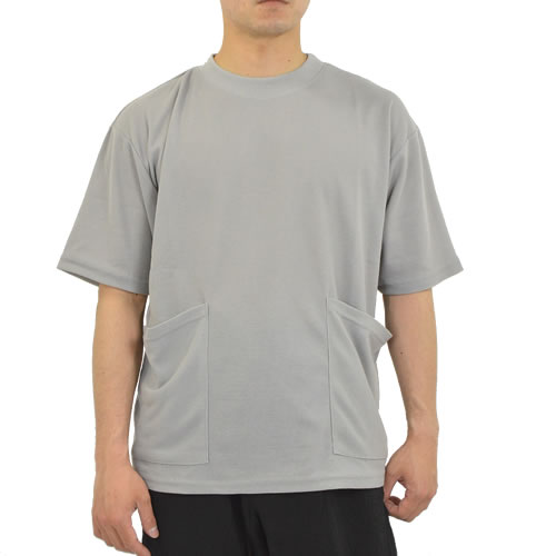 半袖Tシャツ メンズ ガーデニングポケット プルオーバー ゆったり 大きめ Tシャツ カットソー 半...